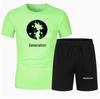 Anime Goku Mesh Sports T-shirt & Shorts Set - Breathable Basketball Uniform