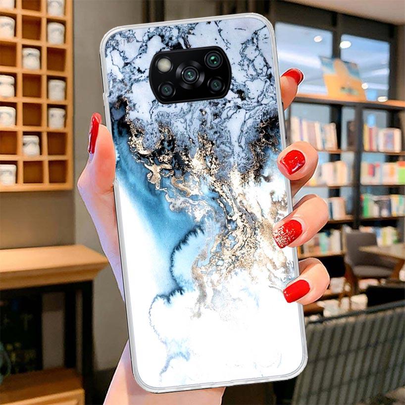 

Fashion Geometric Marble Cover Phone Case For Xiaomi Poco F7 Ultra X7 X6 X5 Pro M7 Redmi 15C 15 13C 13 12C 12 10C 10 9A 9C 9T 9 Xiaomi Poco X5