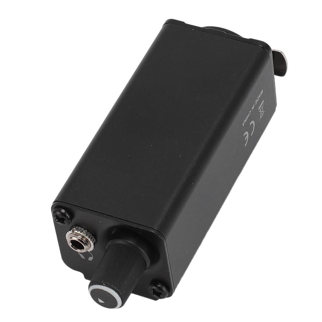 Monitor Amplifier Precise Volume Control XLR Input 3.5mm Stereo Jack with Waist Clip for Drummer Keyboardist