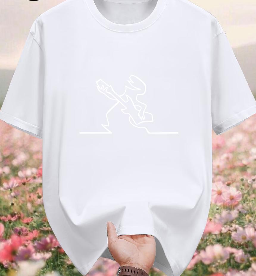 Casual Fashion Shortsleeve Tshirt A Cai Crew Neck Tshirt 2026 New Unisexs Tshirt Pure Summer Fashion Short Sleeve Dates
