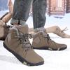 Winterstiefel Schuhe für Herren Damen Wasserdichte Schneestiefel Barfuß Warme Pelzschuhe Rutschfest Trekking Wanderschuhe Große Größe 37-48