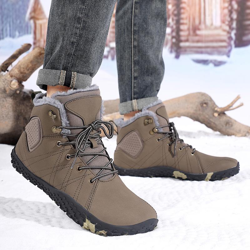 Winter Boots Shoes for Men Women Waterproof Snow Boots Barefoot Warm Fur Shoes Anti Slip Trekking Hiking Shoes Big Size 37-48