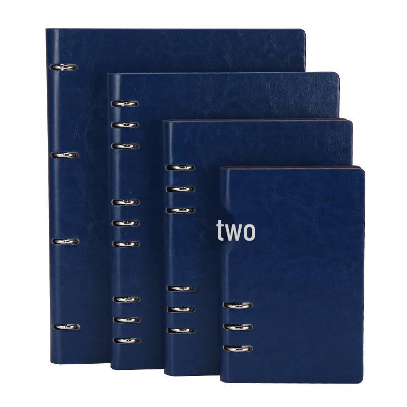Retro Leather Loose-Leaf Binder: Detachable Core Office Notebook with Multiple Specs