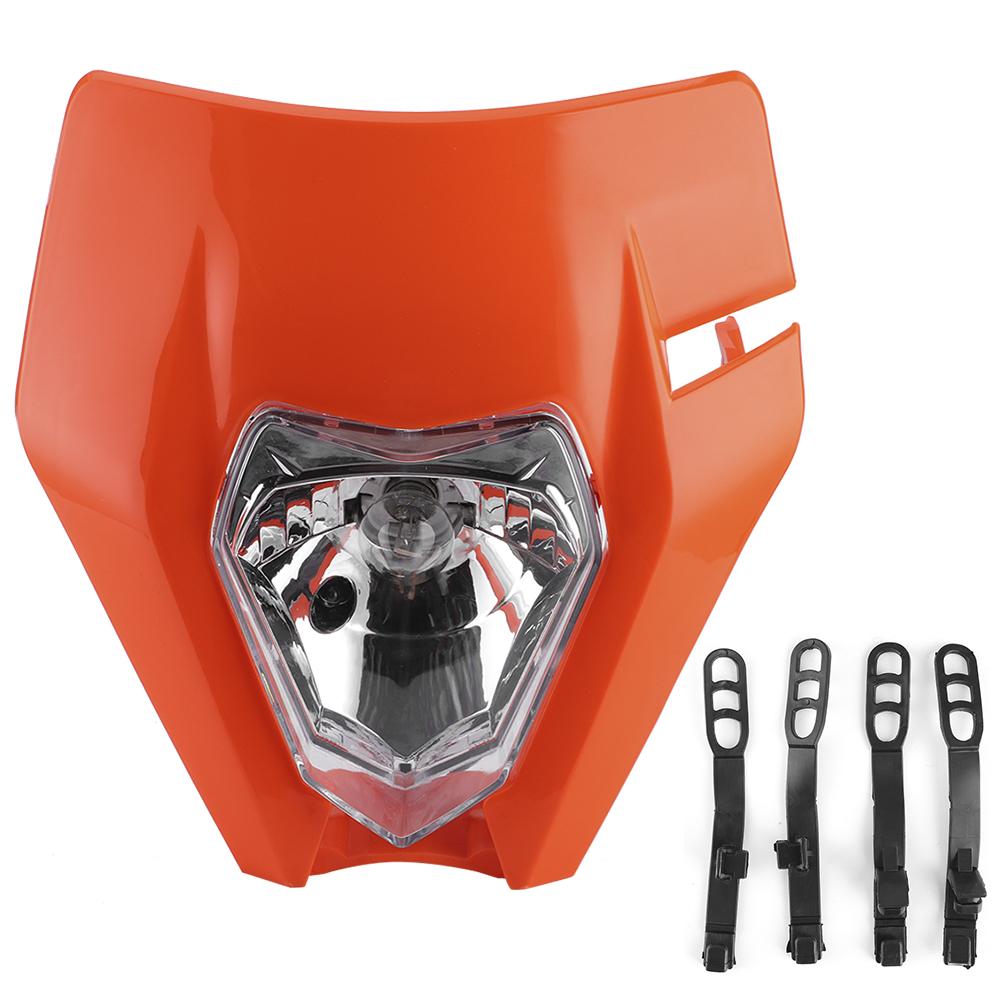 Motorcycle Grimace Headlamp Lens ABS Front Light Housing Large Headlight Lampshade