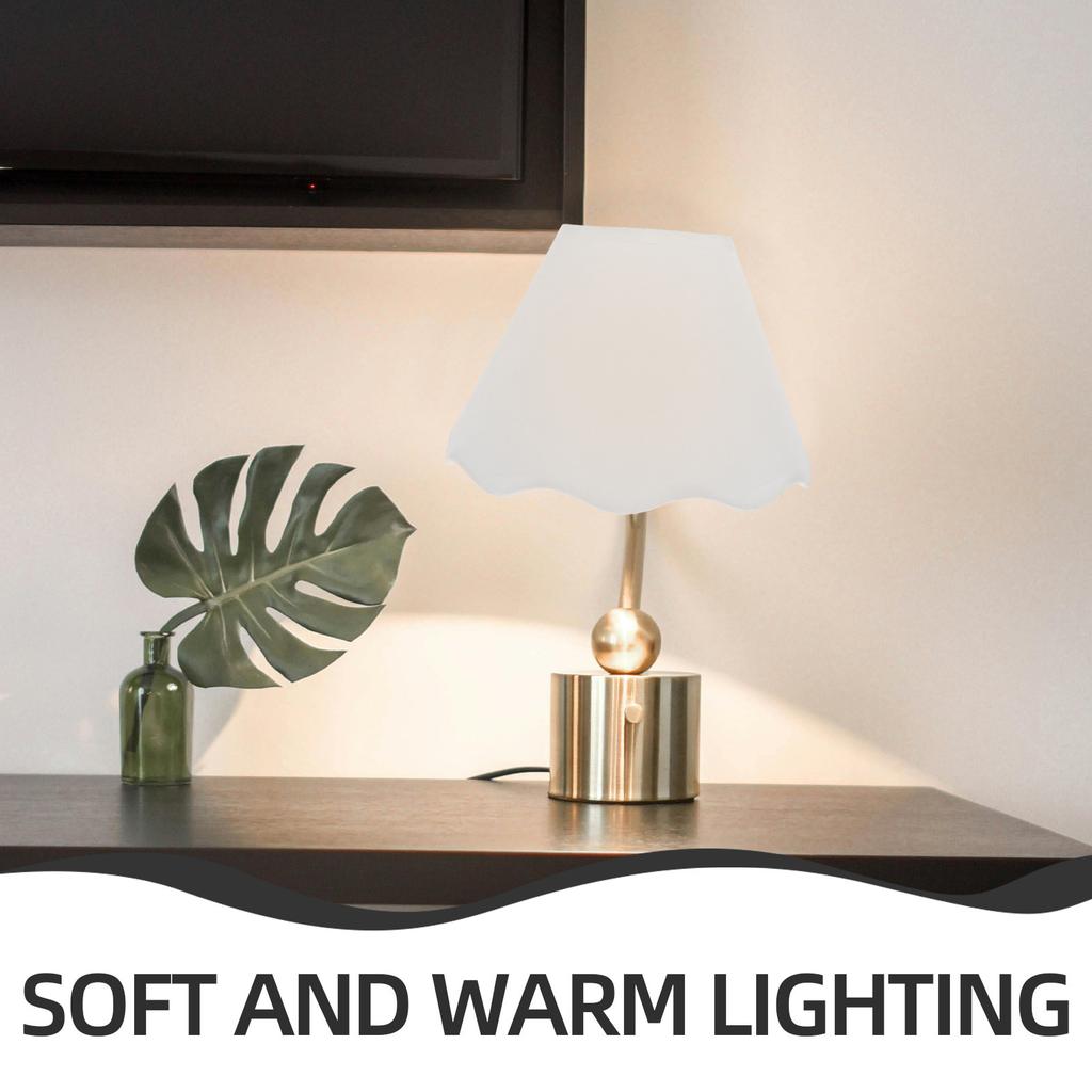 Fabric Table Lamp Shade Metal Replacement Lampshade for Desk Lamp Bedroom Living Room Decorative Light Cover E27