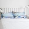 Christmas Winter Snowman Season Pine Trees Bedding Set 3pcs Duvet Cover Pillowcase Quilt Cover Double Bed Set Home Textile