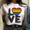 Women Casual T Shirt Womens Fashion Cute Love Print Harajuku Female Basic Short Sleeve T-Shirt White Simple Tshirts Tops Tshirt