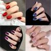 Autumn & Winter Skin-Brightening Cat Eye Press-On Nails - High-Grade, Cross-Color Nail Stickers