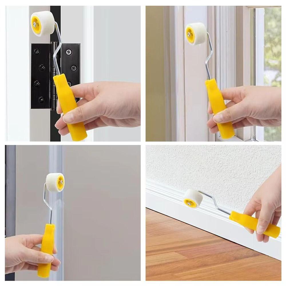 Plastic Mini Paint Rollers Ergonomic Design Small Paint Brushes Wool Roller Brush  Ceilings