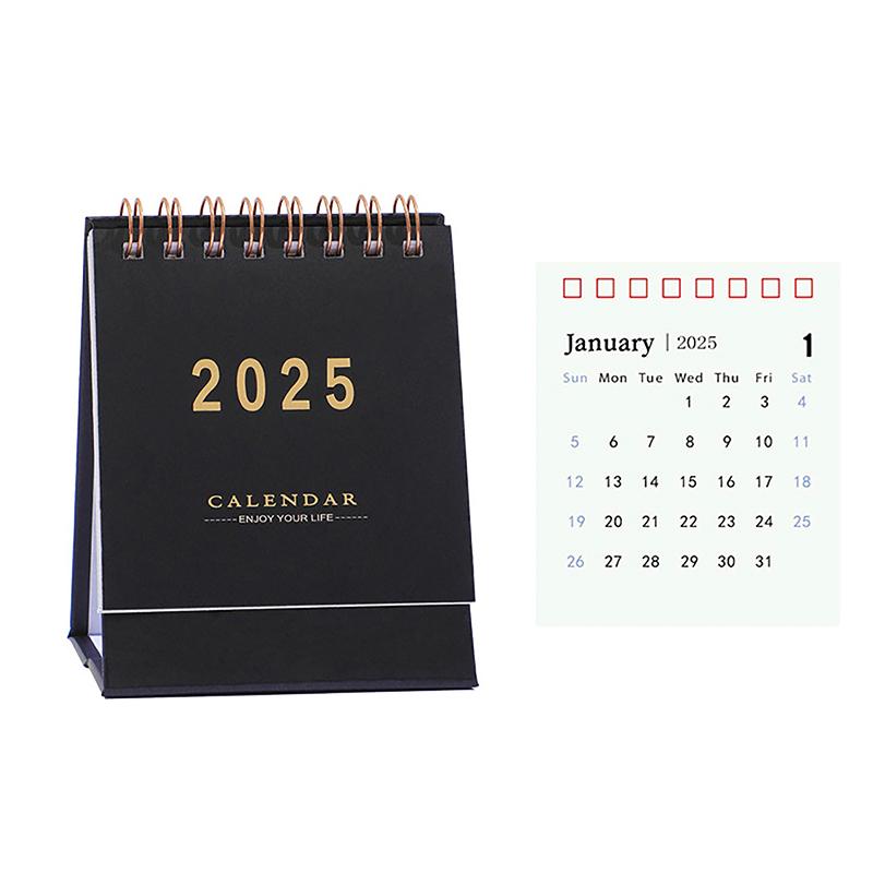 2025 Desk Calendar Annual Planner Standing Flip Calendar With Coil To-Do List Schedule Organizer Home Office School Supplies