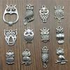 10pcs Charms Owl Antique Silver Color Cute Owl Pendant Charms Small Owl Charms For Jewelry Making