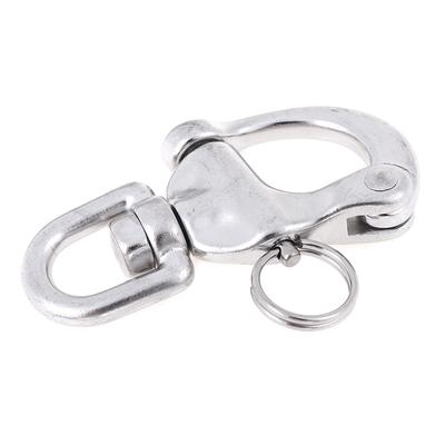 Stainless Steel Quick Release Boat Chain Shackle Swivel Snap Hook 70Mm
