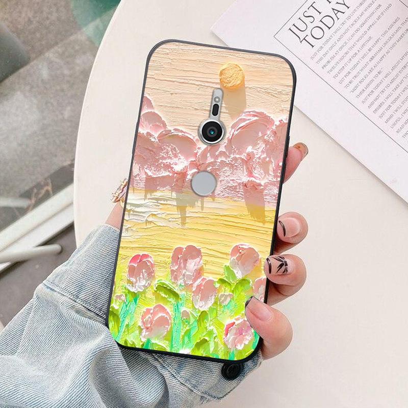 For Sony Xperia XZ1 XZ2 XZ4 Phone Case astronaut Cartoon Silicone Back Cover For Sony XZ2 XZ 4 2 1 X XA2 XA3 Plus Funda Coque