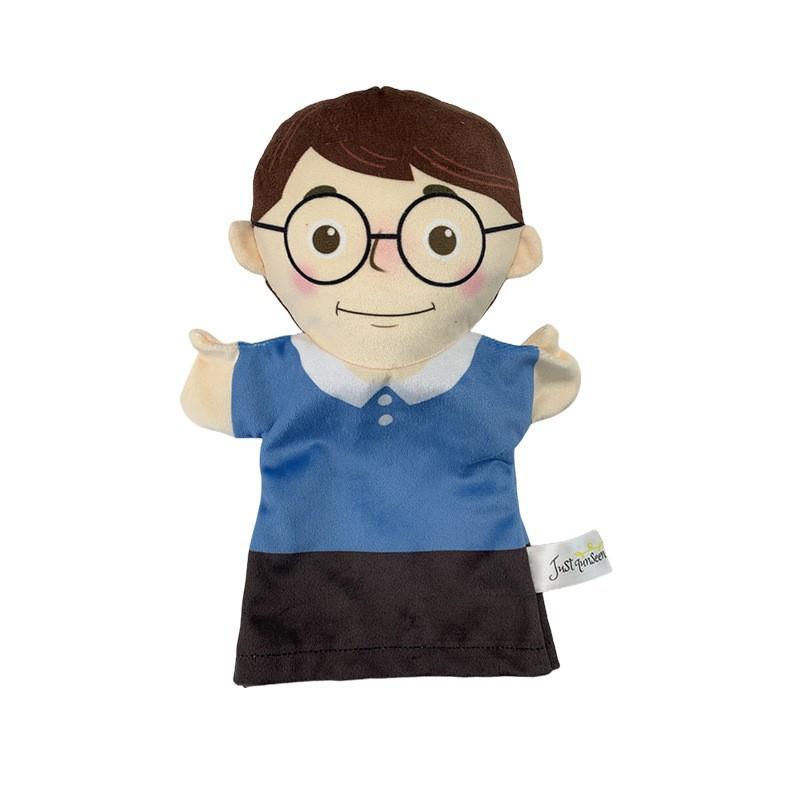 Family Family Hand Puppet Plush Toy Kindergarten Play House Can Open Mouth Cute Doll Child Role Play
