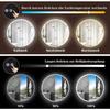 Miroir de salle de bain - NETTLIFE - Miroir mural LED rond 60 cm - Éclairage LED intégré - IP44 - Tactile dimmable