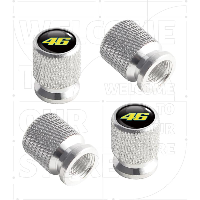 For No. 93 46 MotoGP Yamaha Ducati LOGO 4pcs Motorcycle Car Wheel Tire Valve Aluminum Caps Tyre Stem Covers Airdust Waterproof