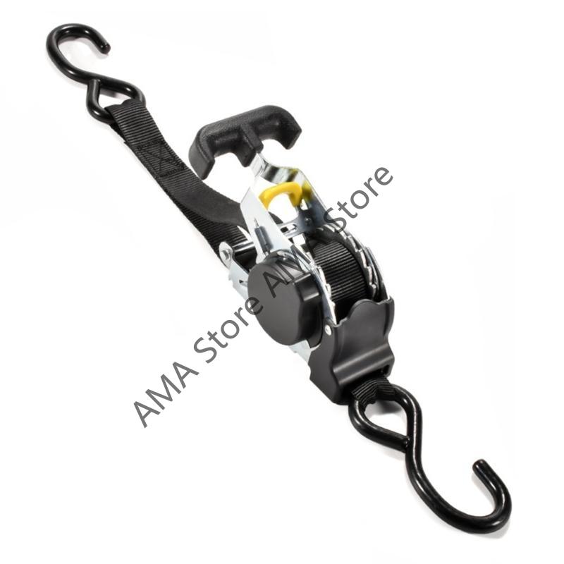 Auto Straps For Cargo Tape Retractable Belts For Load Luggage Strap Ratchet Tensioner Belt For Motorcycles Ratchet Strap For Car