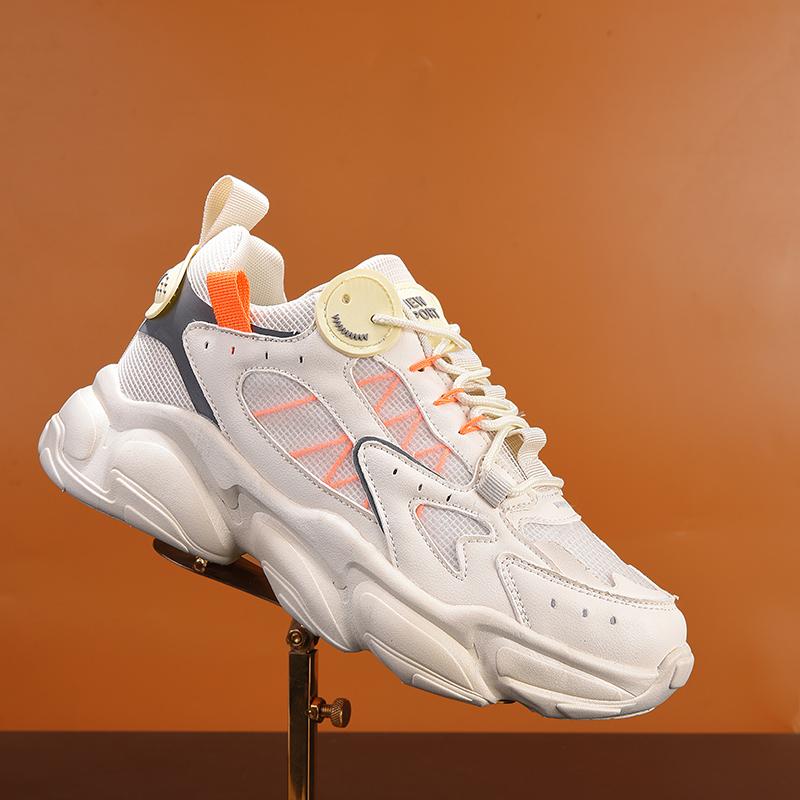 

Сетчатая подошва для активного отдыха, спортивная обувь для бега, горячая весна 2024, мужская повседневная обувь, модная толстая подошва, дышащая, нескользящая, мужская обувь 39 бежевый