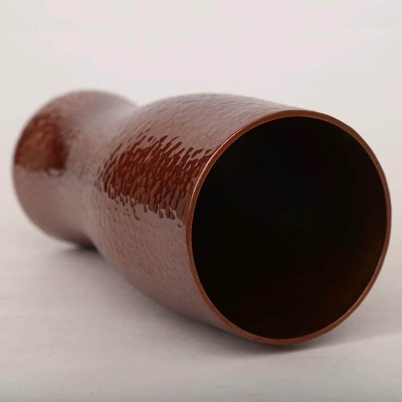 Pure Coppery Coffee Mug Tree Texture Exquisite Vintage Moscow Mule Thickening Durable Water Mug 450ml Smooth Surface Tea Cup