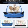 Memory Foam Seat Cushion Sitz Orthopedic Lumbar Support Pillow with Ergonomic Coccyx Cutout Comfort for Office Car Chair Travel