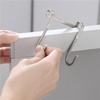 1PC Stainless Steel Non-perforated Multi-purpose Double S Hook Hanging Hooks Hangers for Kitchen Bathroom