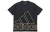 T Shirts Men's Black Crew Neck Moderate Straight Fit GU4291