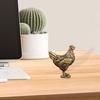 Brass Chicken Figurine for Table Decoration