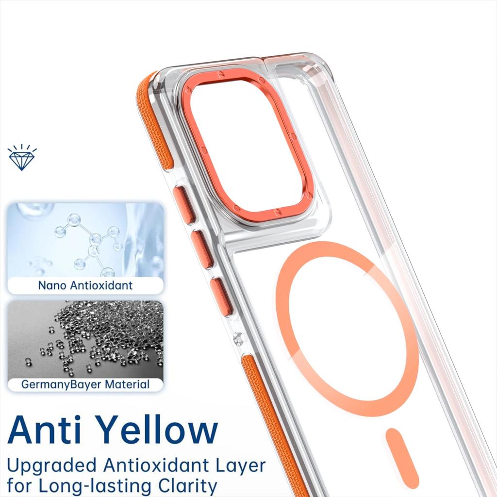 Luxuriöse stoßfeste magnetische transparente Hülle für Motorola Moto Edge 60 50 Fusion 50 Pro 50 Neo G86 G56 G15 G05 G55 G24 5G Magsafe-Hülle