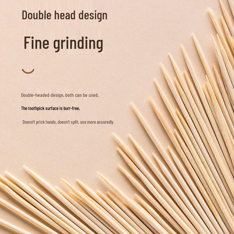 CHAHUA Double-Ended Bamboo Toothpicks