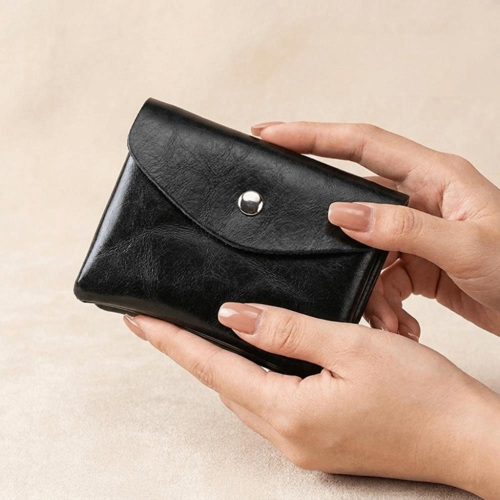 Zipper Short Wallet Hasp Mini Purse Bag Fashion Leather Small Coin Pouch Outdoor