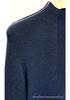 Machine Washable Metallic Thread Round Neck Sweater, Fine Spun Merino Wool, Half High Neck Base Layer