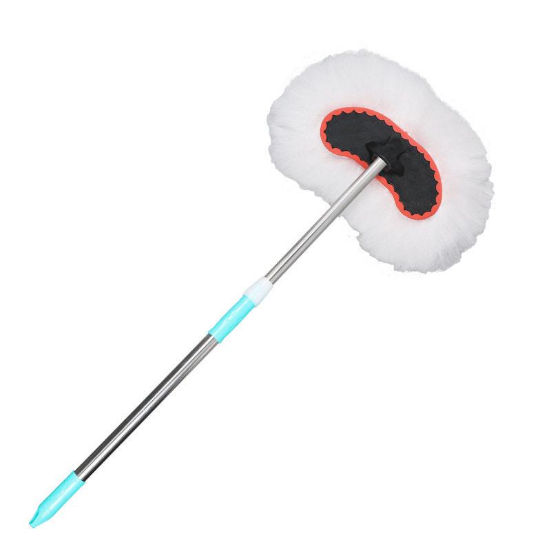 Telescopic Car Wash Brush with Soft Bristles and Milk Silk Head for Dusting and Cleaning