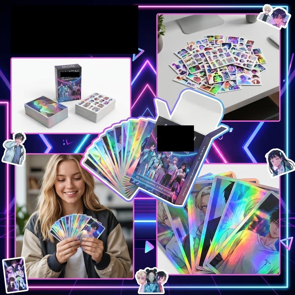 2 E-Card Anime-Fotokarten, Bühnenaufkleber