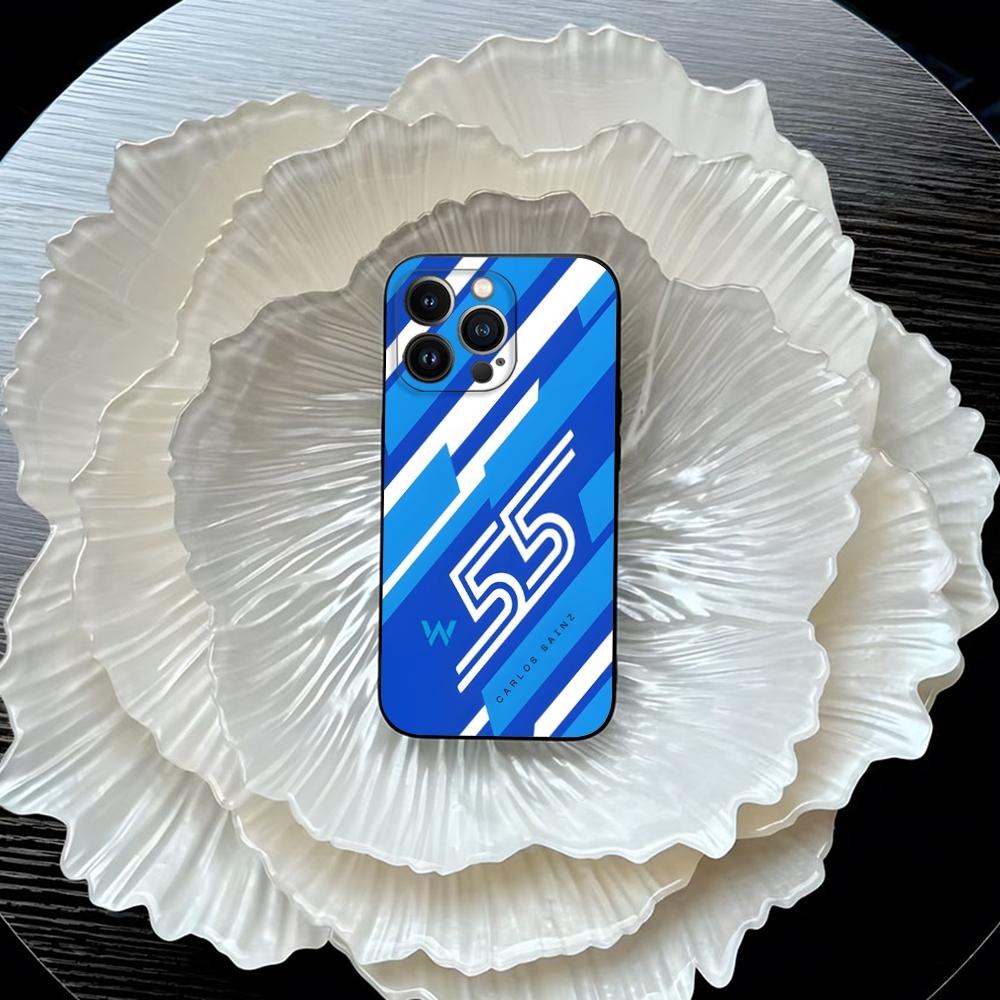 

Carlos Sainz 55(4) Phone Case For IPhone 17 Air 16 15 14 12 13 11 Pro Max Mini X XR XS Max 7 8 Plus Black Silicon Cover iPhone 17