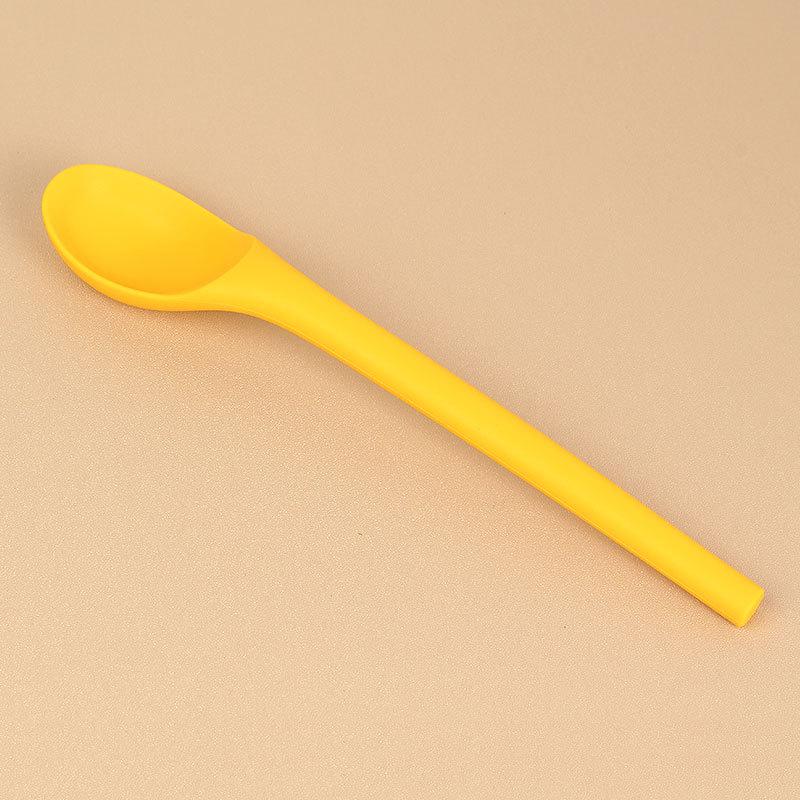 Silicone Baby Spoon - Drop-Resistant, High-Temperature Resistant, Child-Friendly Dessert & Stirring Spoon  