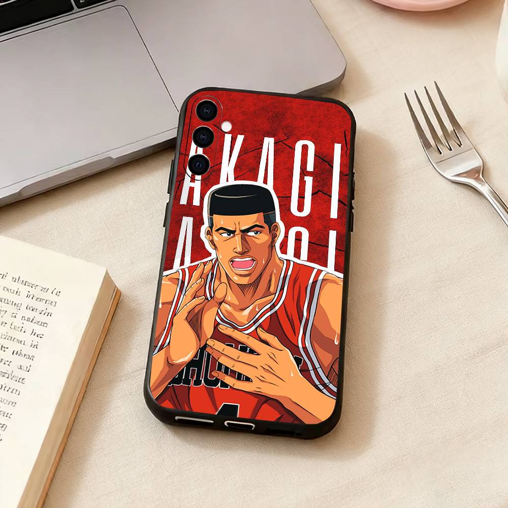 Slam Dunk Takenori A-Akagi Phone Case For Samsung Galaxy A73,A72,A71,A70,A53,A52,A51,Soft Silicone Black Cover