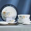 Tangshan Bone China New Chinese Style Tableware Set: Bowls and Plates Collection
