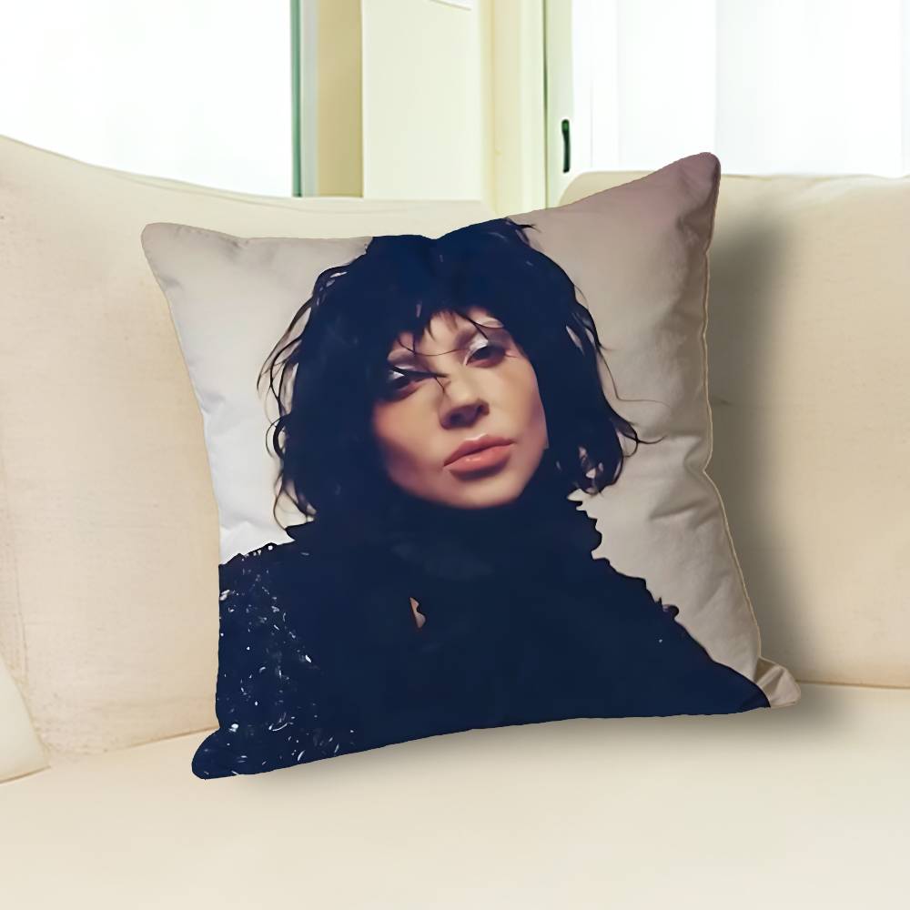 Sängerin L-Lady Gaga Mayhem Anime Berühmtheit Merchandise All-Match Bedruckter Kissenbezug Sofa Auto Büro Raum Dekoration Schutz
