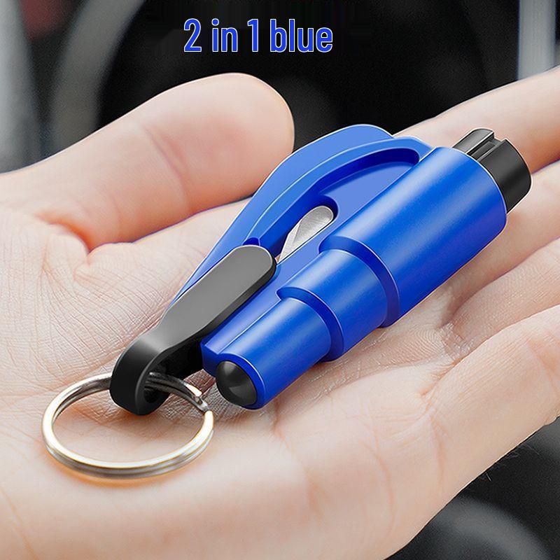 3-in-1 Safety Tool: Whistle, Car Window Breaker, Lifesaving Hammer Keychain