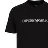 Emporio Armani T-shirt da Uomo con Stampa Lettere Taglio Dritto Girocollo Manica Corta Top Nero 8N1TN51J-PZZ1-0021