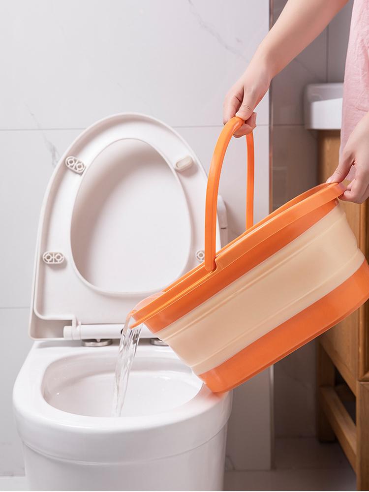 1 Piece Foldable Massage Foot Basin For Adults, Home And Dormitory Use Simple Design With Cover, Deep Soaking Foot Bath