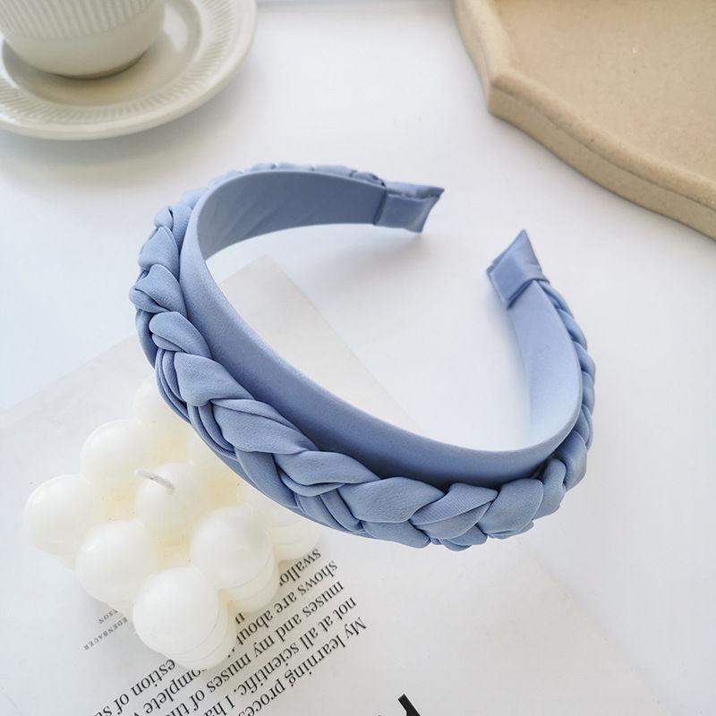 Braided Braid Fashion Headband Edge Hair Solid Color Women Wide Tie Hair Accessories
