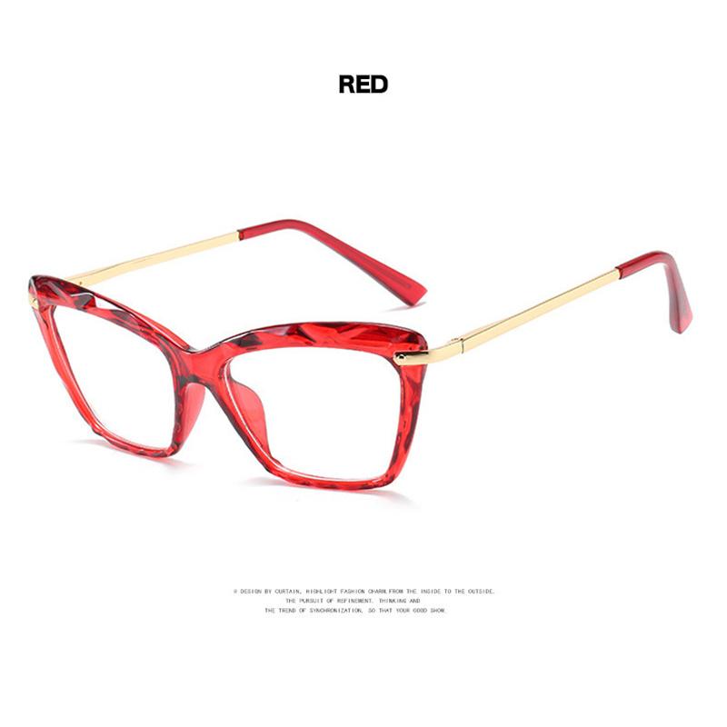 

Новый Дизайн Бренда Кристальная Оправа Кошачий Глаз Фотохромизм Очки для Чтения по Рецепту Женские Очки для Дальнозоркости с Защитой от Синего Света 0~+600 0 красный