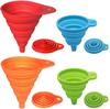 Portable Folding Silicone Funnel for Kitchen Liquid Dispensing