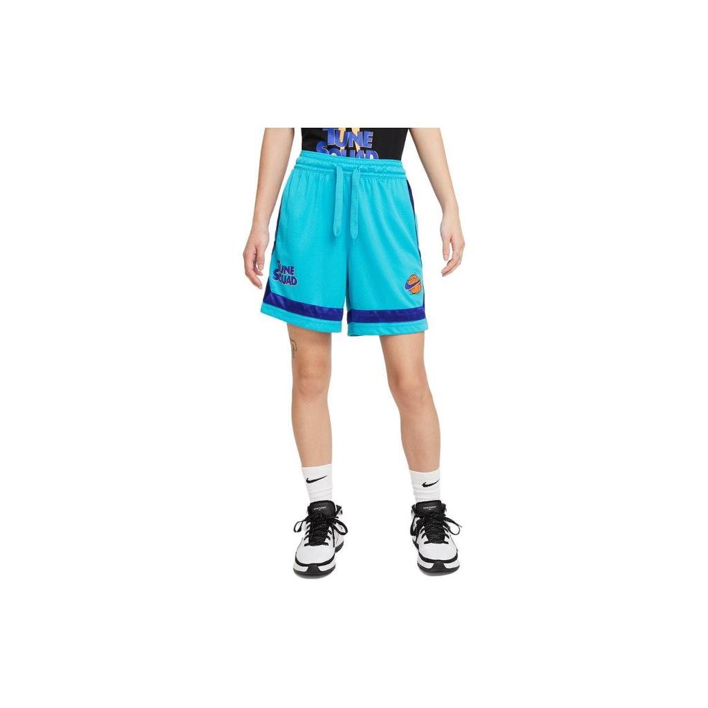 Nike Fly X Space Jam Loose-Fit Letter Print Basketball Shorts Women Bottoms Light-Fury-Blue DJ3903-434