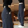 Herren Modische Twill-Strick Straight-Leg Hose - Herbst/Winter Kollektion: Schlankmachend, Locker und Vielseitig.