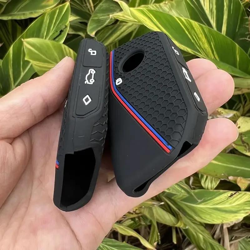 Silicone Holder Key Cover Accsesories Car Key Case Keychain for BMW Series 7 735i 740Li X7 X1 U11 2025 I7 G07 LCI XM
