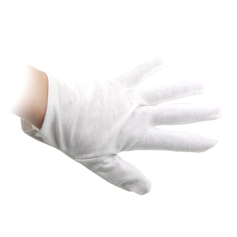 4Pcs/Set White Cotton Fire Magic Gloves With Flame Design For Magic Tricks And Performances