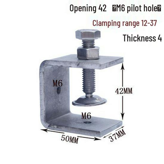 C304 Tiger Claw U-Shaped Stainless Steel Pipe Clamp