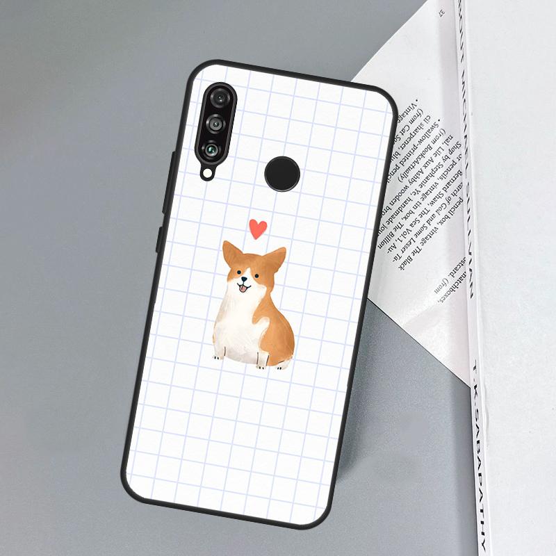 Cartoon Corgi For Huawei Nova 11i 12i 12s 8i 7i Y73 Y70 Y90 Y60 Y72 Y61 Y91 9 10 SE P30 Pro P40 Lite Case